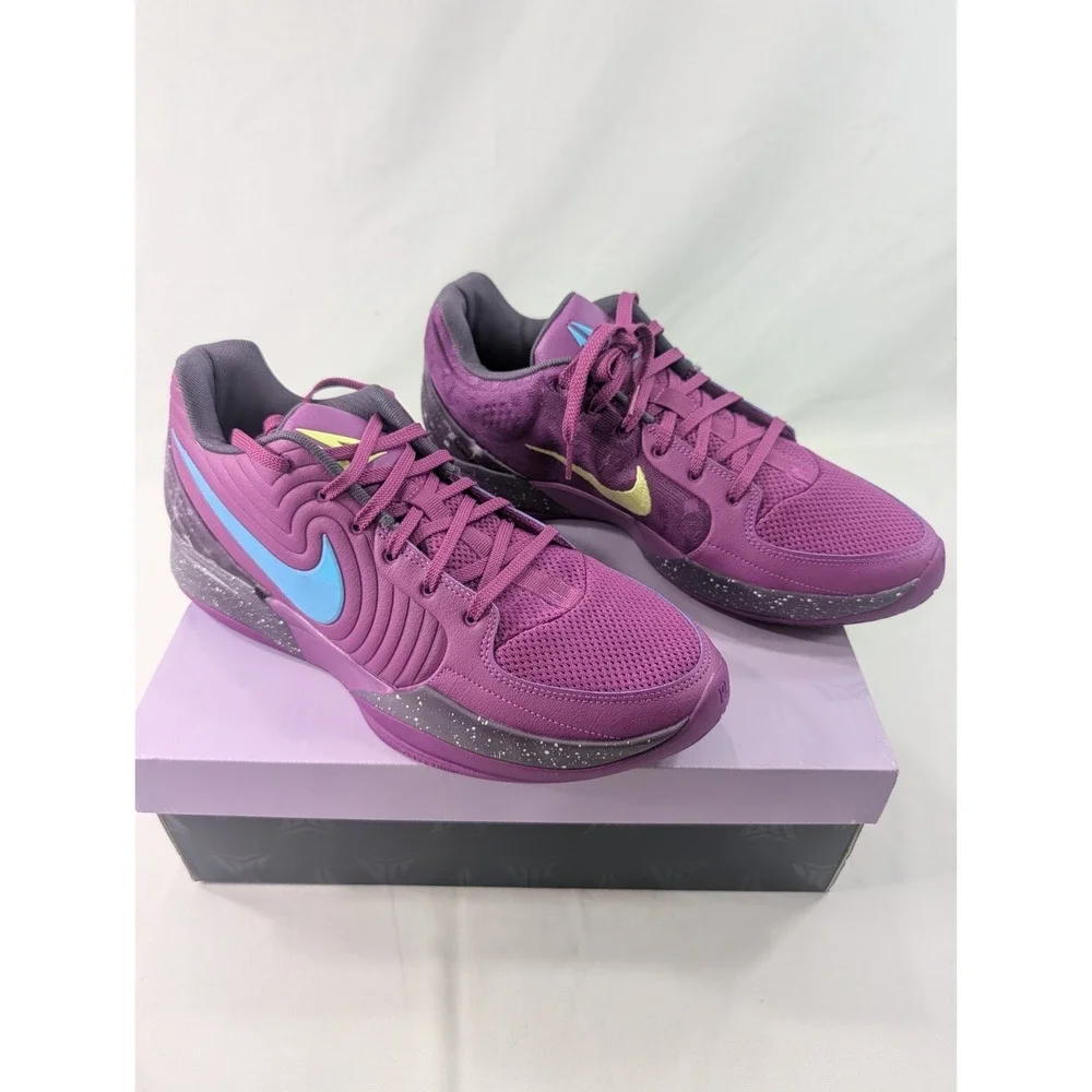 NEW Men's Size 12 Nike Ja 2 Stargazer Bold Berry Baltic Blue Shoes FD7328-500